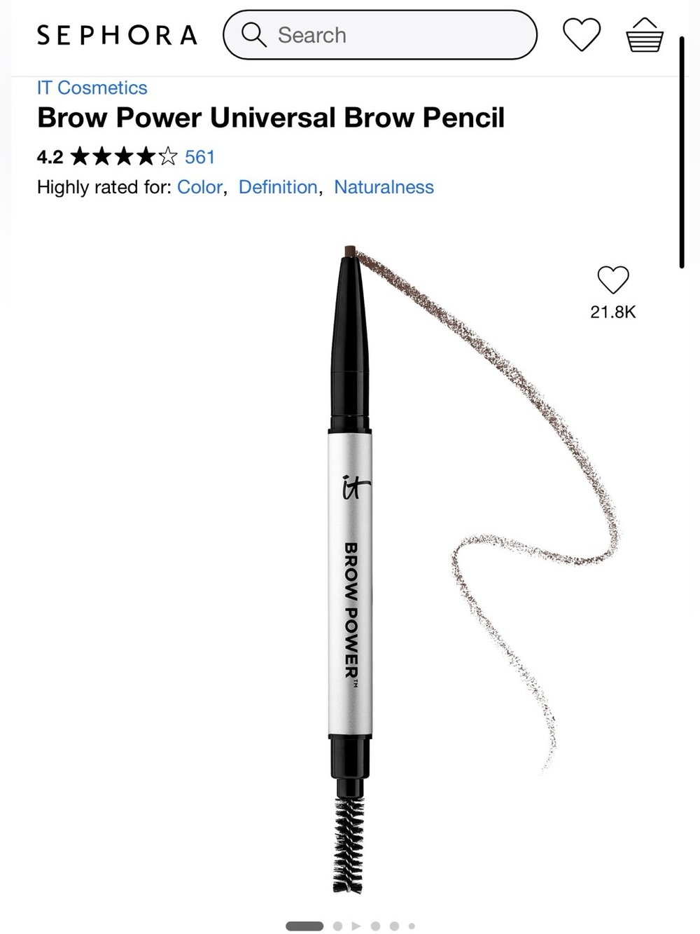 DISCONTINUED IT Cosmetics Brow Power Perfector 5-in-1 Waterproof Pencil brown